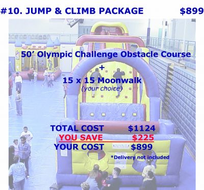 Inflatable Obstacle Course Package Discount Rental Cincinnati Ohio