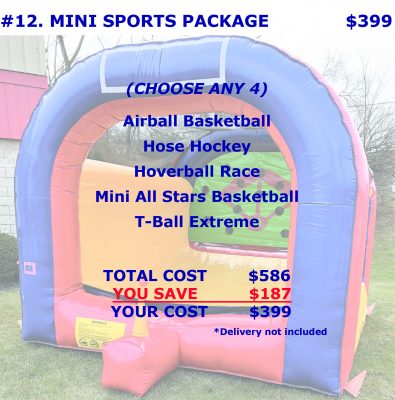 Sports Inflatable Rentals Package Discount Cincinnati Ohio