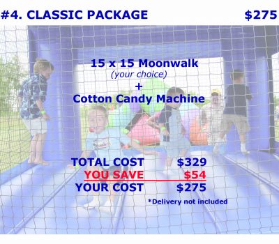 Classic Package Bounce House Cotton Candy Rental Cincinnati Ohio