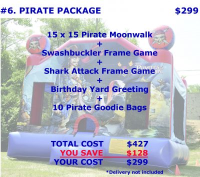 Inflatable Pirates Bounce House Rental Package Discount Party Rentals Cincinnati Ohio