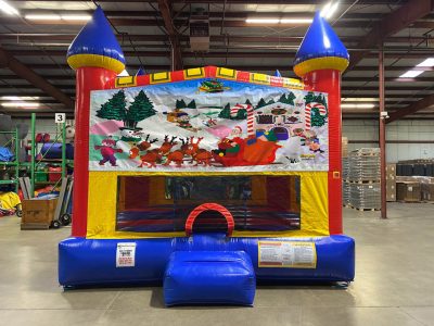 Christmas Custom Castle Bounce House Renal Cincinnati Ohio