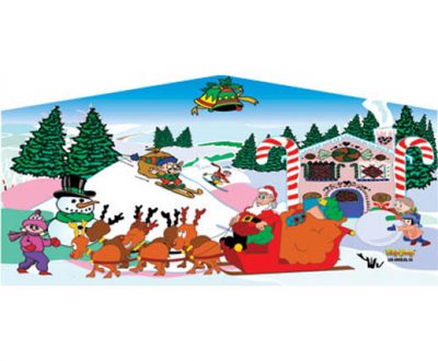 Christmas Themed Santa Claus Bounce House Rental Cincinnati Ohio