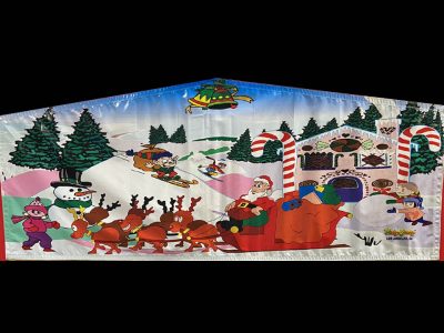 Christmas Santa Claus Playhouse Inflatable Bounce House and Slide Combo Rental Cincinnati Ohio