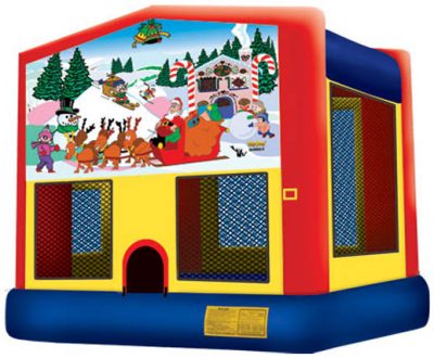 Christmas Themed Santa Claus Bounce House Rental Cincinnati Ohio