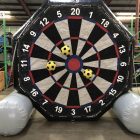 Giant Inflatable Soccer Kick Darts Bullseye Velcro Arrow Rental Cincinnati Ohio