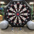 Giant Inflatable Soccer Kick Darts Bullseye Velcro Arrow Rental Cincinnati Ohio