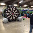 Giant Inflatable Soccer Kick Darts Bullseye Velcro Arrow Rental Cincinnati Ohio