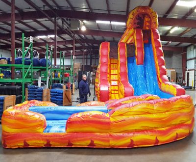 Fire "N" Ice Dual Lane Inflatable Water Slide Rental Cincinnati Ohio