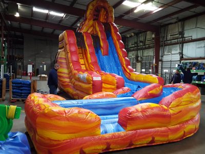 Fire "N" Ice Dual Lane Inflatable Water Slide Rental Cincinnati Ohio