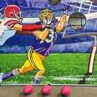 Carnival Frame Game Quarterback Football Toss Rental Cincinnati Ohio