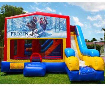 Elsa Frozen Playhouse Inflatable Bounce House and Slide Combo Rental Cincinnati Ohio