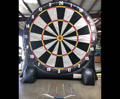 Giant Inflatable Soccer Kick Darts Bullseye Velcro Arrow Rental Cincinnati Ohio