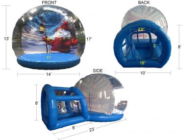 Giant Inflatable Snow Globe Rental Dimensions Cincinnati Ohio