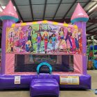 Girls Fun Barbie Themed Sparkle Castle Bounce House Rental Cincinnati Ohio