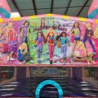 Girls Fun Barbie Themed Sparkle Castle Bounce House Rental Cincinnati Ohio