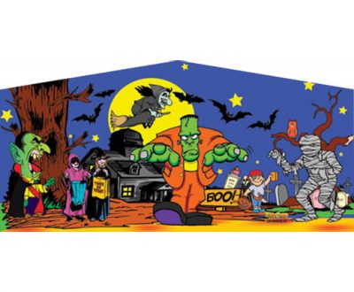 Panel Halloween Theme Bounce House and Inflatable Combo Rental