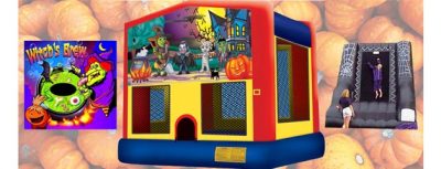 Halloween Theme Bounce House and Inflatable Combo Rental