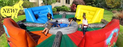 HIPPO CHOW DOWN Interactive Bungee Inflatable Game Rental Cincinnati Ohio