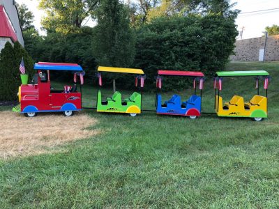 Holiday Trackless Train Rental with Engineer Cincinnati Ohio Kentucky