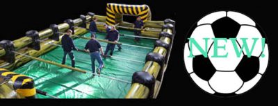 HUMAN FOOSBALL Inflatable Soccer Game Rental