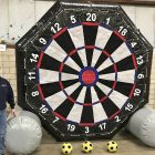 Giant Inflatable Soccer Kick Darts Bullseye Velcro Arrow Rental Cincinnati Ohio