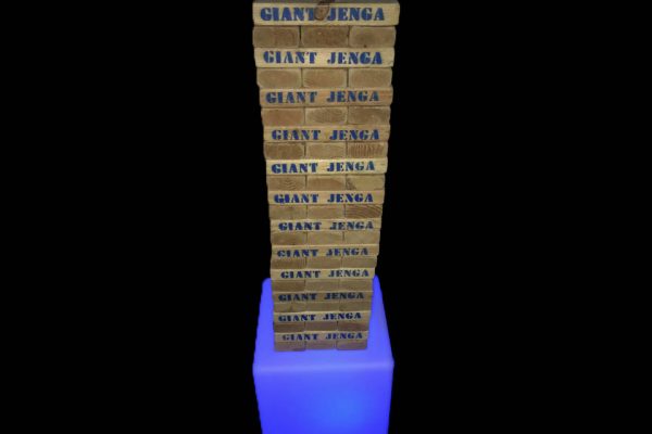 LED Glow Giant Oversized Jenga Rental Cincinnati Ohio