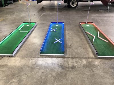 LED GLOW Portable Mini Golf - 1 3 6 9 Hole Rental Cincinnati Ohio