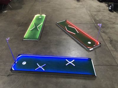 LED GLOW Portable Mini Golf - 1 3 6 9 Hole Rental Cincinnati Ohio