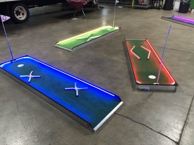 LED GLOW Portable Mini Golf - 1 3 6 9 Hole Rental Cincinnati Ohio