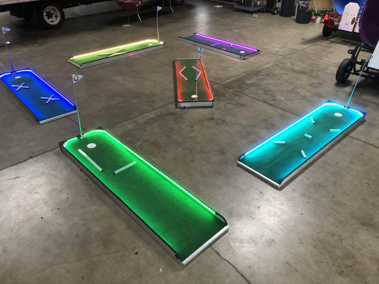 LED GLOW Portable Mini Golf - 6 Hole Rental | Cincinnati A-1 Amusement ...