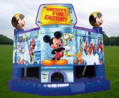 Walt Disney's Mickey Mouse Fun Factory Inflatable Bounce House Rental Cincinnati Ohio