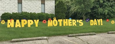 Mother's Day Yard Sign Yard Greeting Card Party Rental Cincinnati Ohio