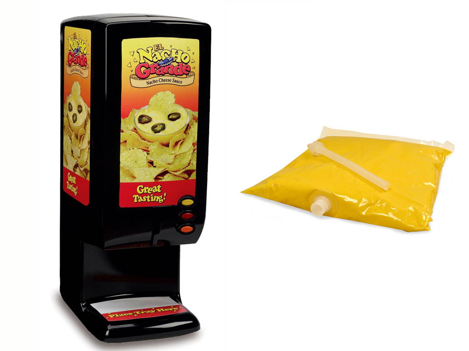 Nacho Machine (two pieces: Cheese Dispenser and Nacho Holder