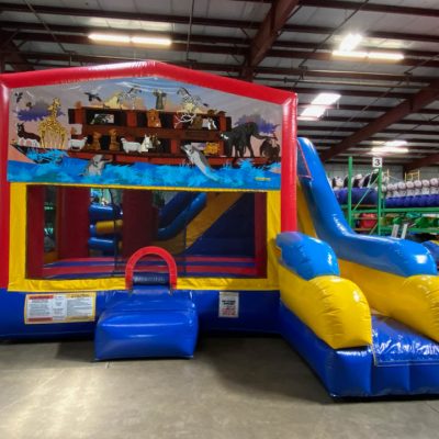 Noah's Ark Playhouse Inflatable Bounce House and Slide Combo Rental Cincinnati Ohio