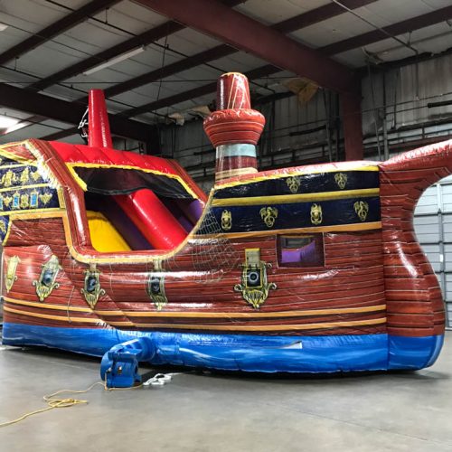 Pirate Ship 3 in 1 Inflatable Bounce and Slide Combo Rental ...