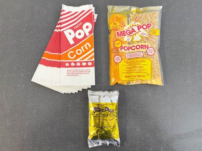 Caramel & Popcorn kit and serving bag cincinnati ohio