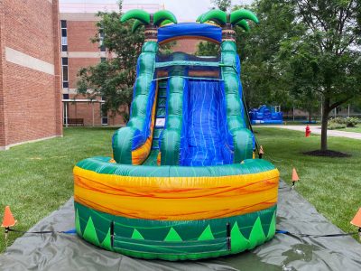 15' Tropical Rush Inflatable Water Slide - Wet or Dry Slide - Cincinnati, Ohio