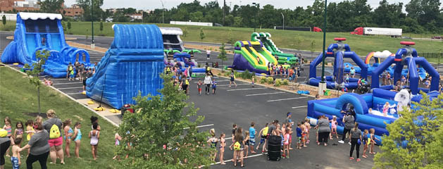 Inflatable Water Slide and Water Game Rentals for Summer in Cincinnati, Ohio