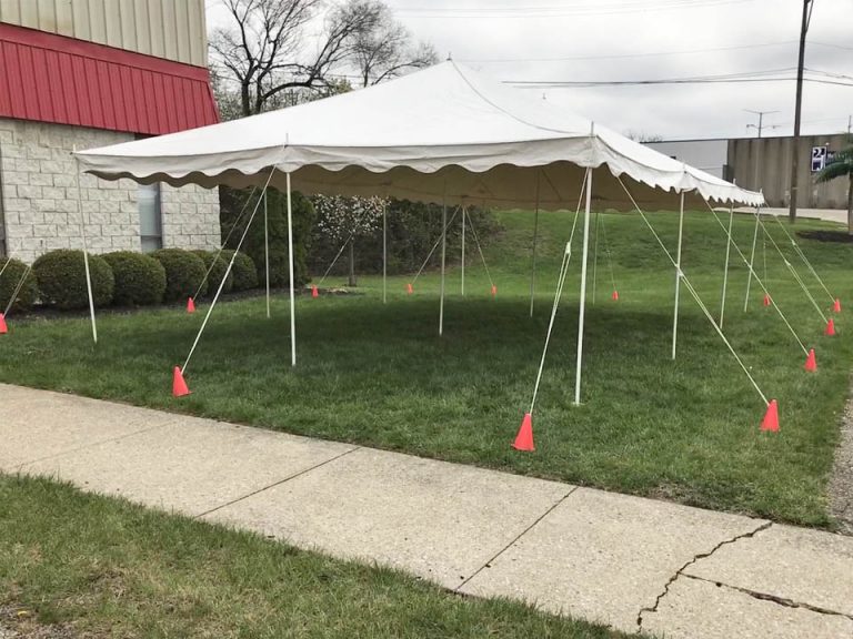 Tent - 20' x 30' Pole Tent Rental | Cincinnati A-1 Amusement Party ...