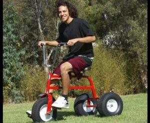 tricycles at checkers