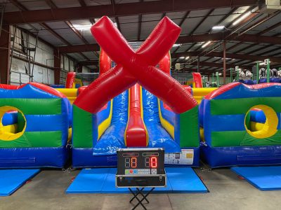 X Factor Inflatable Obstacle Course With Interactive Light Kit Rental Cincinnati Ohio