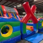 X Factor Inflatable Obstacle Course With Interactive Light Kit Rental Cincinnati Ohio