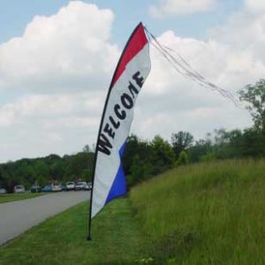 Wind Feather Sign - Welcome Rental Cincinnati Ohio