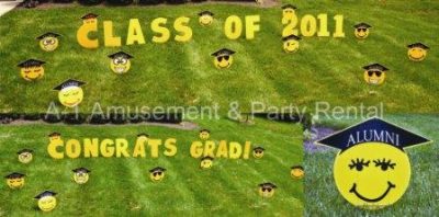 Graduation Yard Cards & Signs Rentals Cincinnati Ohio