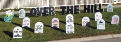 Over the hill Yard Cards & Signs Rentals Cincinnati Ohio