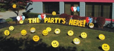 Birthday Party Yard Cards & Signs Rentals Cincinnati Ohio